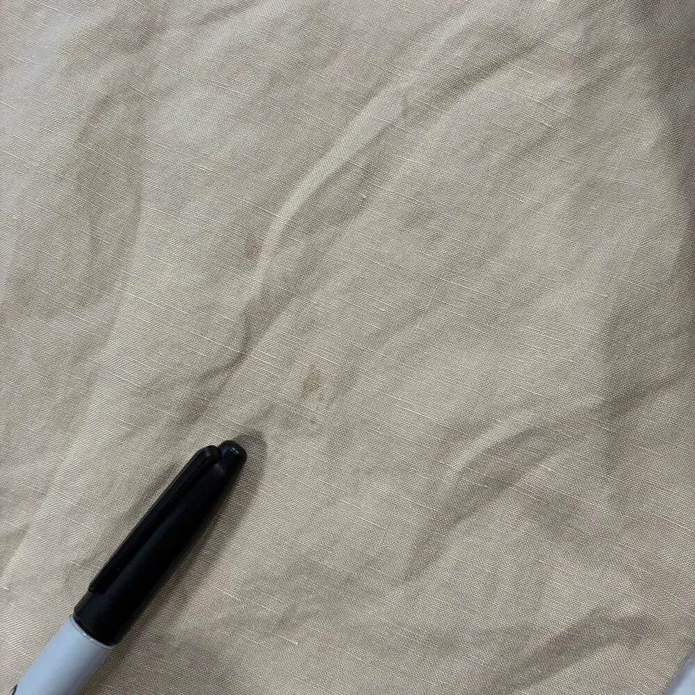 VTG Mens Polo Ralph Lauren Pants Trousers Linen Silk Khaki Tan 34x34 (34 x30)